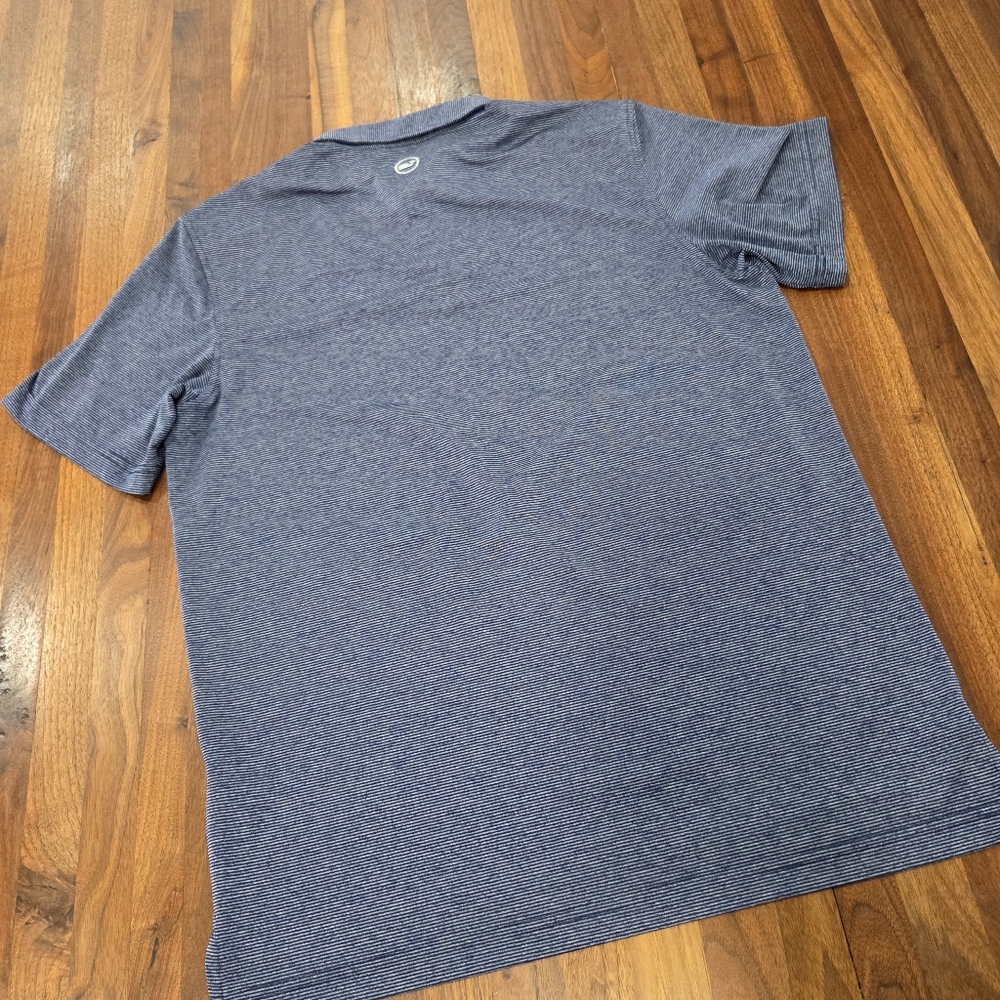 Vineyard Vines Summerland Stripe Sankaty Men's Blue Polo Shirt Size Medium - Picture 3 of 9
